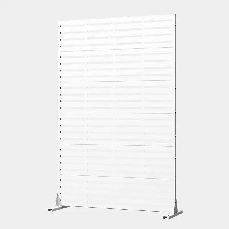MAYEERTY 72x47 White Outdoor Natural Privacy Panel Screen, 6 Piece Set Natural Folding Divider for Backyard and Garden