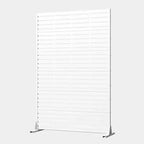 MAYEERTY 72x47 White Outdoor Natural Privacy Panel Screen, 6 Piece Set Natural Folding Divider for Backyard and Garden