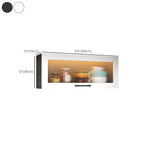 Kitchen White Wood Wall-Mounted Storage China Cabinets
