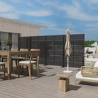 72 H Dovelina Outdoor Privacy Screen Decorative Garden Fence (Set of 2)