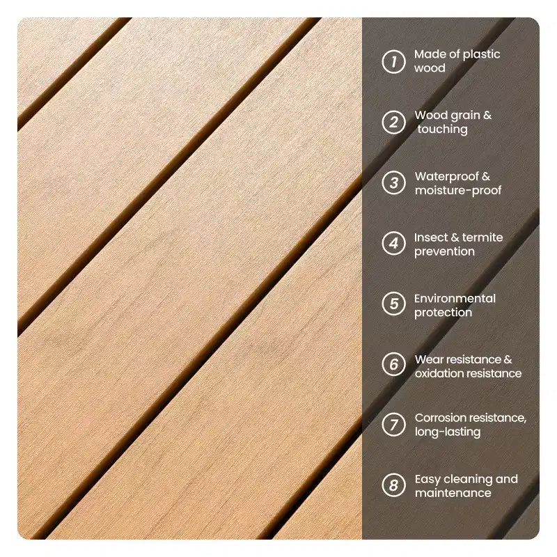 13PCS Extra Large Patio Dining Set X-Style Legs Stackable Chairs Wood Look Finish Table with Umbrella Hole