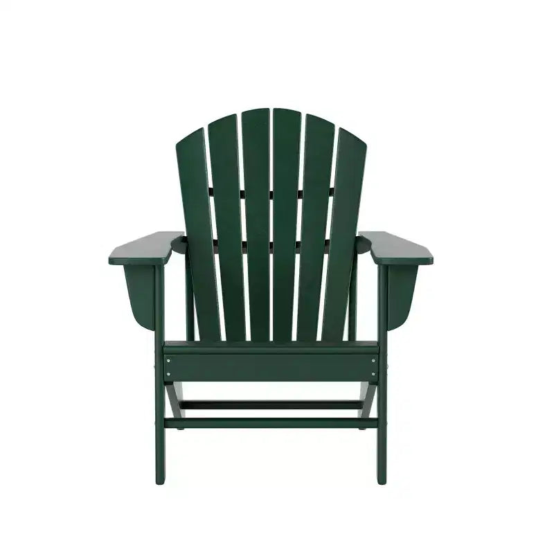 WestinTrends Dylan 5-Piece Outdoor Patio HDPE Adirondack Chair With Round Coffee Table Conversation Set