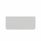 59 Modern Spiral Sideboard Buffet Cabinet, Low Profile Art Entryway Storage Cabinet with 3D Ripple Texture Doors