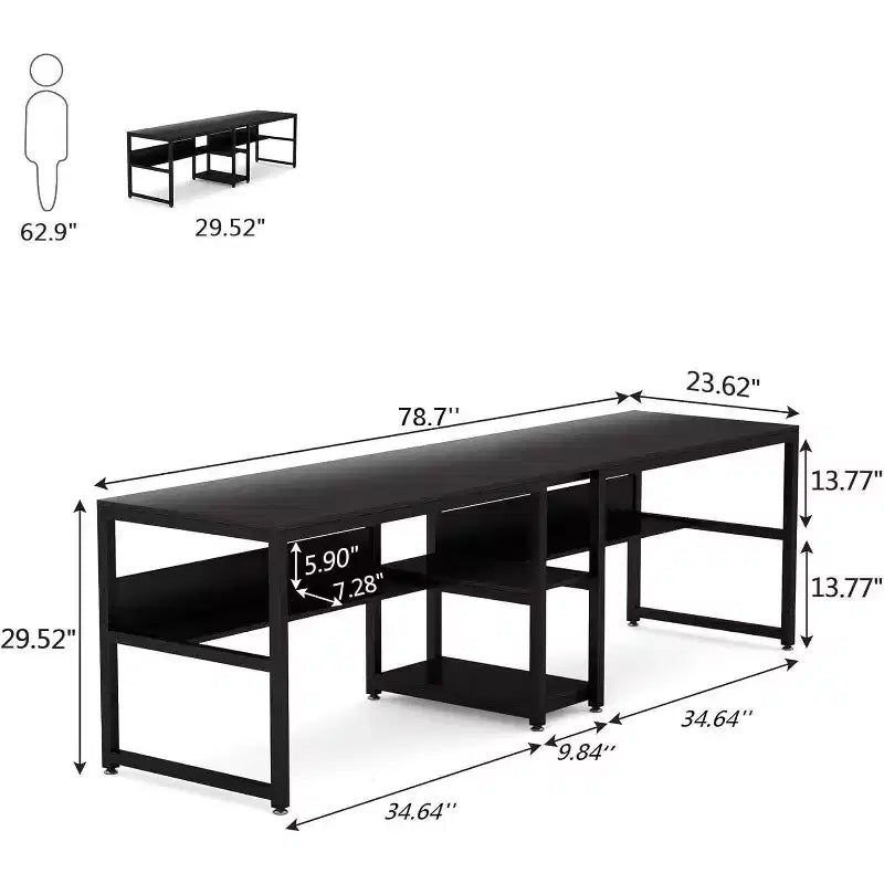 Tribesigns 78.7 Two Person Desk