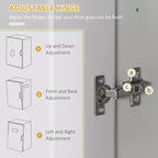 Modern Kitchen Pantry Freestanding Cabinet Cupboard with Doors and Drawer, Adjustable Shelving