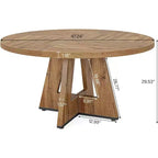 47 Inch Round Dining Table for 4 people