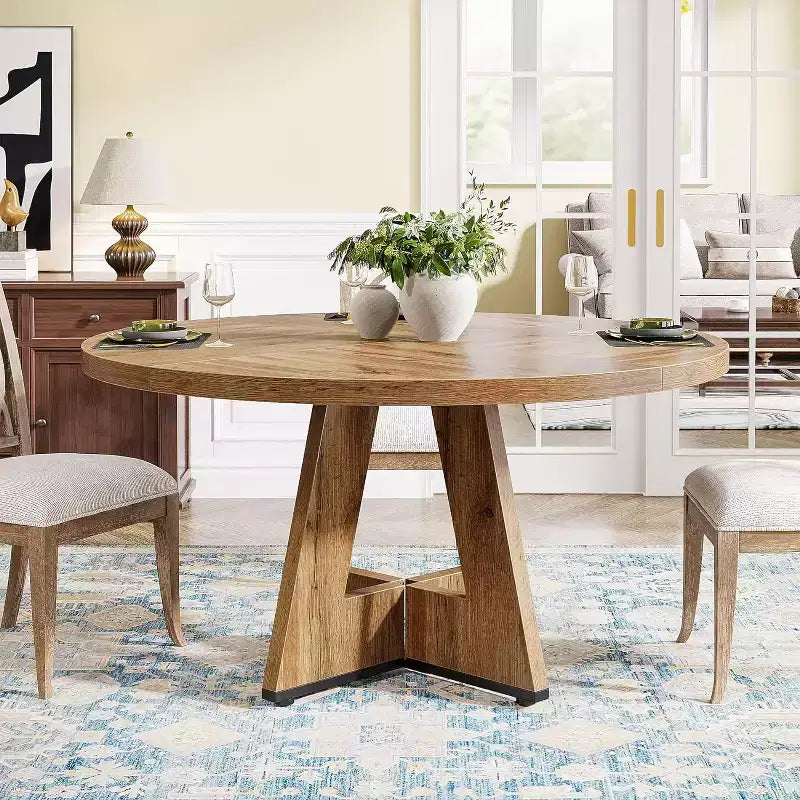 47 Inch Round Dining Table for 4 people
