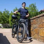 GOTRAX Adult MX1 Mid Drive 27.5 Step Through Electric Hybrid Bike - Black