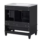 30 Bathroom Vanity Sink Combo, Bathroom storage Cabinet with Drawers and Shelf, Single Sink Bathroom Vanity