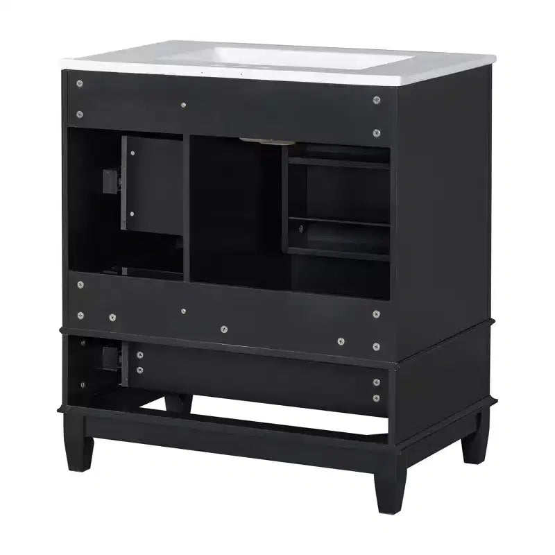 30 Bathroom Vanity Sink Combo, Bathroom storage Cabinet with Drawers and Shelf, Single Sink Bathroom Vanity