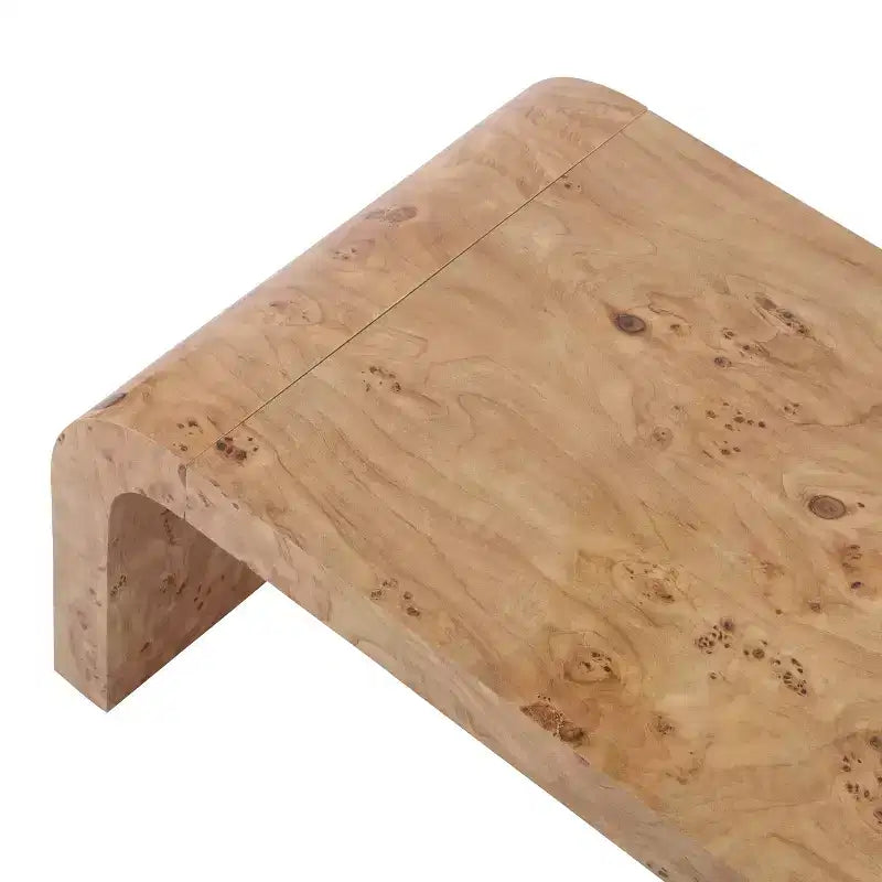 Table basse Christopher Knight Home Arden, moderne, avec cascade et bords incurvés