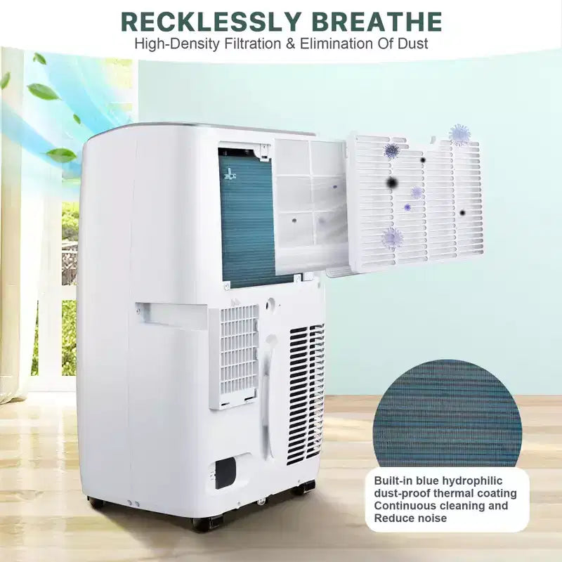 14000Btu Portable Air Conditioner Cools Up to 750 Sq.Ft, Portable AC Unit with Dehumidifier