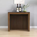 CLIHOME Modern Multifunctional Extendable Dining Table with Outlet, Space Saving Expanding Table with Storage