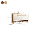 Modern Manufactured White Wood Shoe Cabinet