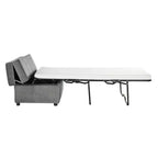 Twin Size Convertible Ottoman Sleeper Bed with Mattress - Space-Saving Guest Bed for Living Room & Apartment