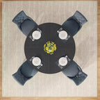 47 Inch Round Dining Table for 4 people