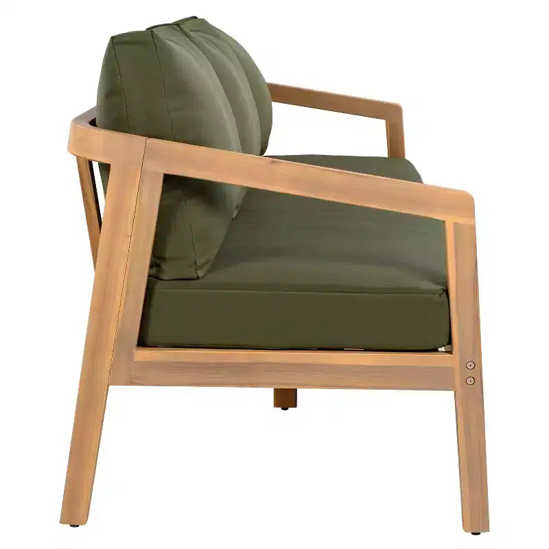 Christopher Knight Home Sunny Salon de jardin moderne 5 pièces en acacia avec table rectangulaire à lattes et 7 places