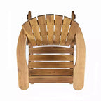 Okak Rustic Adirondack Rocking Chair Premium Acacia Accent Chairs,1 Pc,Outdoor Lazy Chair for Porch,Backyard&Garden,Natural