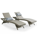 All Weather Wicker Chaise Lounge - Set of 2
