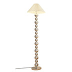 Decorative Modern Stacked Ball Floor Lamp with Fabric Shade
