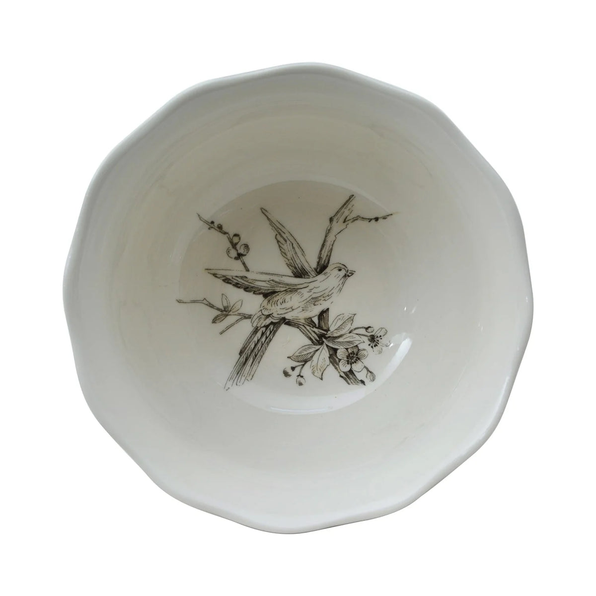 Ensemble de vaisselle 16 pièces en porcelaine Adelaide 222 Fifth avec assiettes rondes, bols et tasses, blanc antique