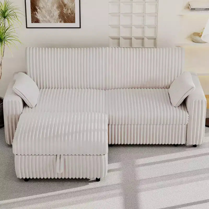 Dyonery Modular Corduroy Sectional Sofa with Washable Covers