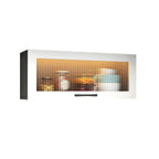 Kitchen White Wood Wall-Mounted Storage China Cabinets