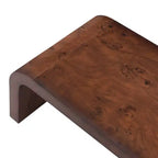 Table basse Christopher Knight Home Arden, moderne, avec cascade et bords incurvés