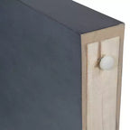 Whisen Rustic Console Table Entryway Table Side Table with Fluted Drawer Front