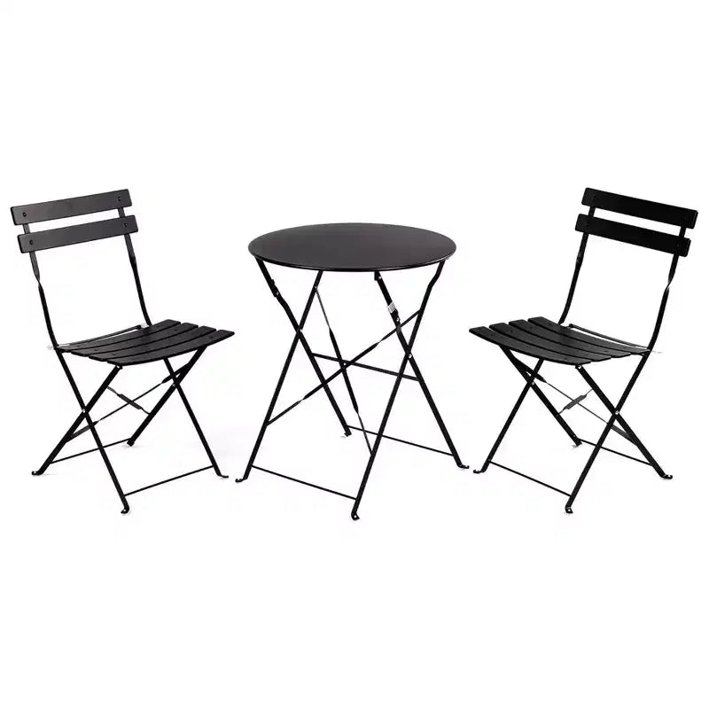 Outdoor Three-Piece Portable Folding Table and Chair Set