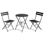 Outdoor Three-Piece Portable Folding Table and Chair Set
