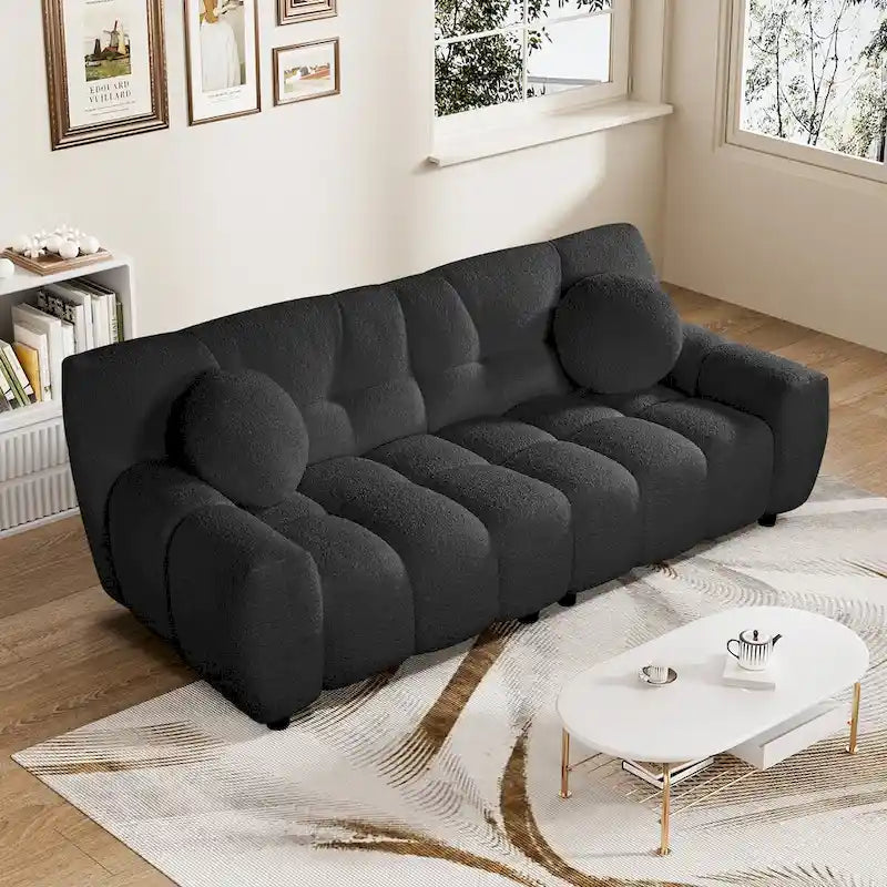 2-Seat Cloud Deep Seat Sofa Couch for Living Room, Bedroom