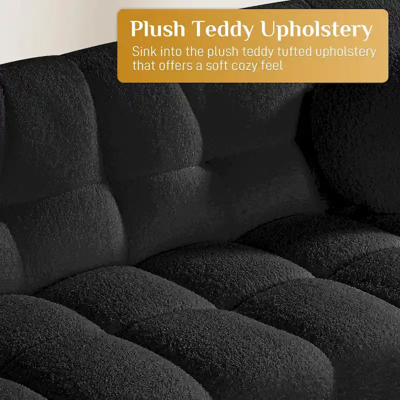 2-Seat Cloud Deep Seat Sofa Couch for Living Room, Bedroom