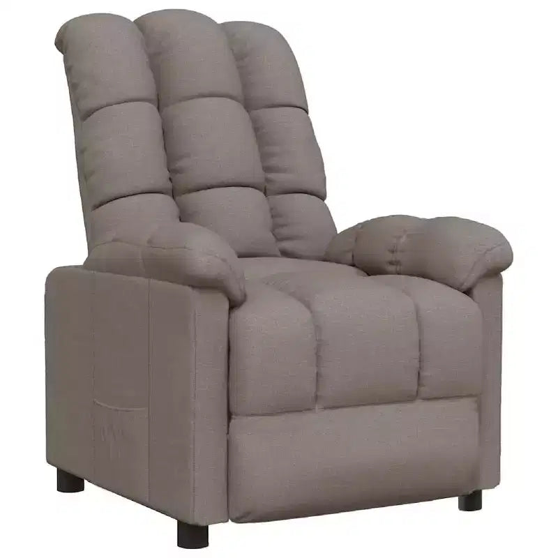 Recliner Chair with Adjustable Backrest and Footrest, Modern Lounge Chair Thick Padded Seat for Living Room & Bedroom