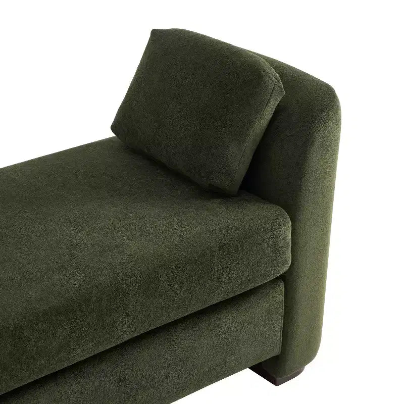 GDFStudio Jase Contemporary Rubberwood Boucl Upholstered Bench with Pillows