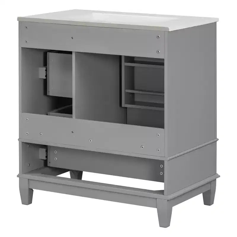 30 Bathroom Vanity Sink Combo, Bathroom storage Cabinet with Drawers and Shelf, Single Sink Bathroom Vanity