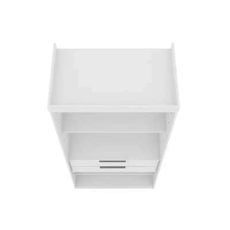 Set of 2 Mulberry 2.0 Wardrobe Closet White - Manhattan Comfort: Bedroom Storage, Hanging Rods, Modern Design