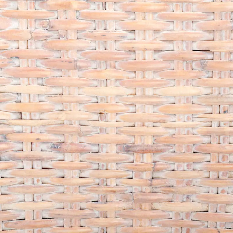 Set of 2 Natural Wicker Dining Chairs 19W x 22D x 41H, Boho Coastal Style