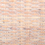 Set of 2 Natural Wicker Dining Chairs 19W x 22D x 41H, Boho Coastal Style