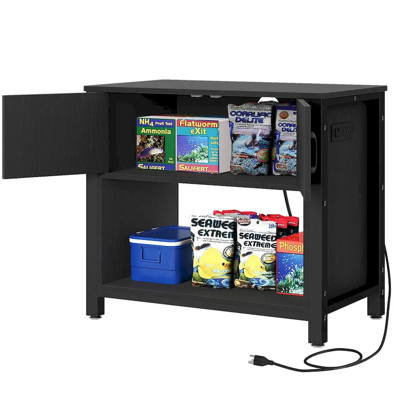 40-50 Gallon Aquarium Stand Cabinet Fish Tank Stand with Power Outlets