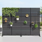 72 H Dovelina Outdoor Privacy Screen Decorative Garden Fence (Set of 2)