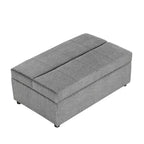 Twin Size Convertible Ottoman Sleeper Bed with Mattress - Space-Saving Guest Bed for Living Room & Apartment