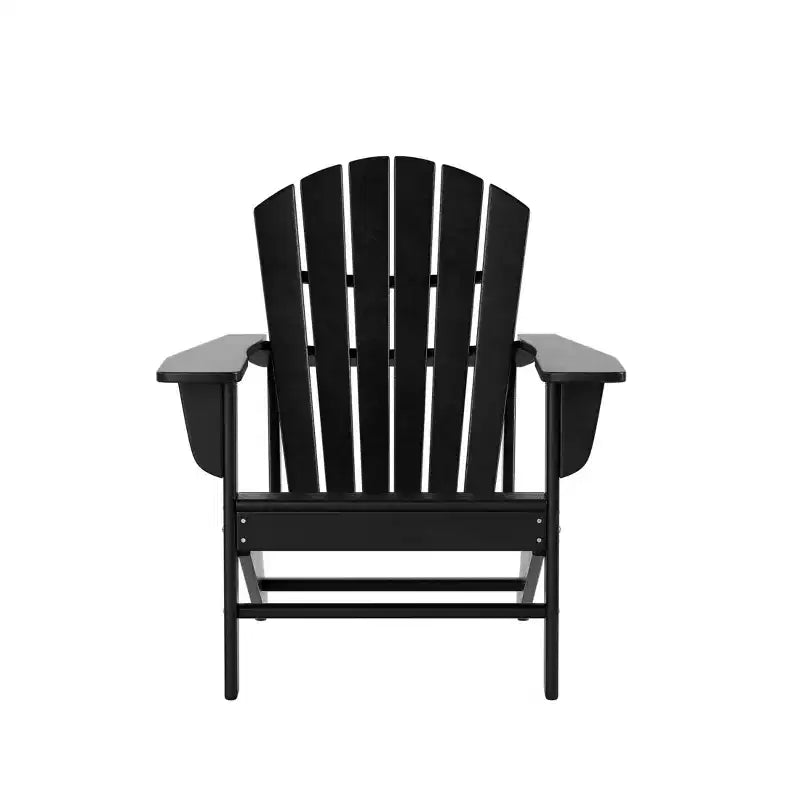 WestinTrends Dylan 5-Piece Outdoor Patio HDPE Adirondack Chair With Round Coffee Table Conversation Set
