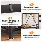 Entryway Shoe Storage Rack with Bench, Coat Rack Hall Tree with 7 Hooks and Storage Shelf, Entryway Coat Rack for Hallway Mudroom Bedroom