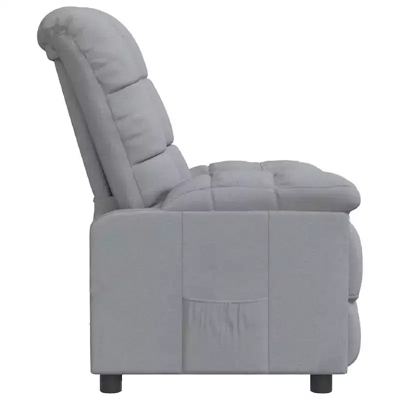 Recliner Chair with Adjustable Backrest and Footrest, Modern Lounge Chair Thick Padded Seat for Living Room & Bedroom