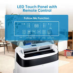 10000 BTU Portable Air Conditioner, Home AC/Air Conditioner with Remote Control for Room up to 450 Sq.Ft, 3-in-1 Functions/24 Hrs Timer/Caster Wheels
