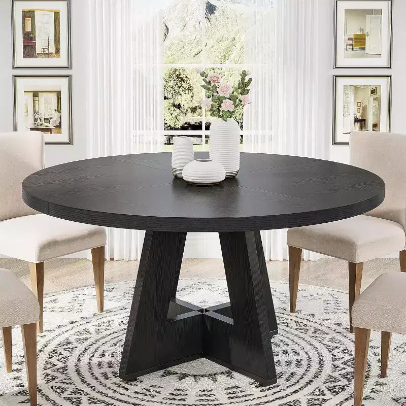 47 Inch Round Dining Table for 4 people