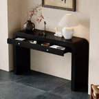 Whisen Rustic Console Table Entryway Table Side Table with Fluted Drawer Front