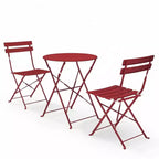 Outdoor Three-Piece Portable Folding Table and Chair Set
