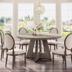 47 Inch Round Dining Table for 4 people
